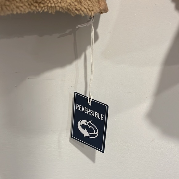 REVERSIBLE Hollister Brown Fuzzy Teddy Jacket! - Picture 3 of 4